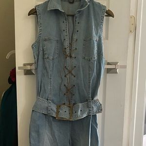 Vintage Jean Jumpsuit Boutique Europa size 10T